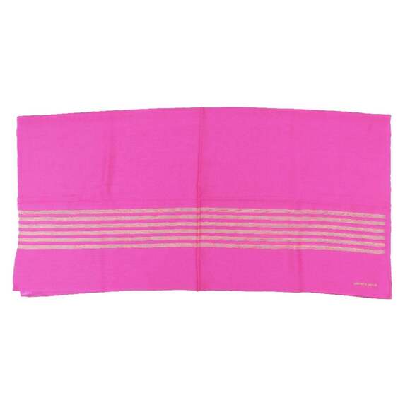 HERMES Pink Silk Scarf